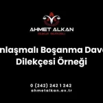 Anlaşmalı boşanma dava dilekçesi boşanmak isteyen eşlerin anlaşmalı boşanma davası açmaları için gereklidir.