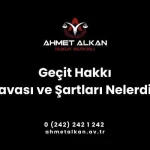 Zorunlu geçit hakkı her ki tarafın da menfaatleri gözetilerek belirlenir