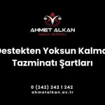 kişinin yaşarken destek verdiği ve ölümünün ardından bu desteği yitiren kişilerin alabileceği tazminat türü destekten yoksun kalma tazminatıdır