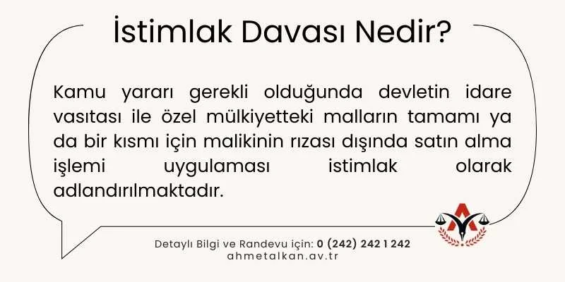 İstimlak Davası Nedir