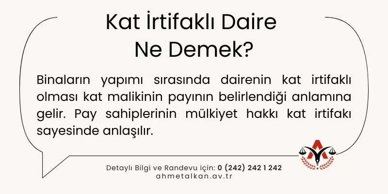 Kat İrtifaklı Daire Ne Demek