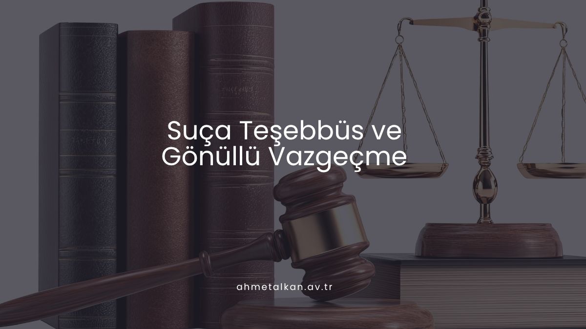 Suça Teşebbüs ve Gönüllü Vazgeçme